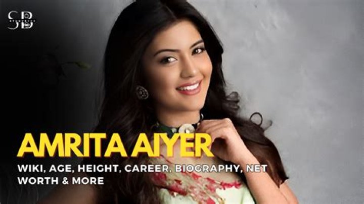 Amritha Aiyer Height, Weight, Age, Body Statistics