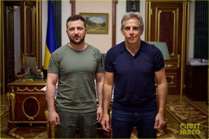 Celebrities Meeting Ukraine President Zelenskyy: Ben Stiller, Orlando Bloom & More Photos