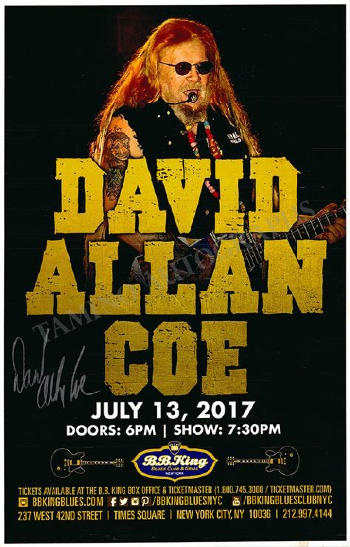 David Allen Coe Concert Abruptly Canceled Shortly Before Promoter Arrested