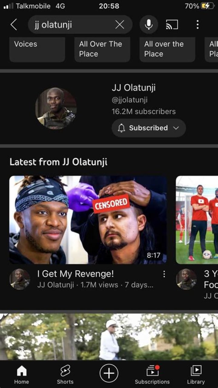 JJ Olatunji Youtuber overview
