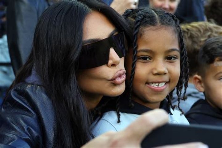 Kim Kardashian Smothers Son Saint, 5, With Kisses As He Photobombs Her IG Story — Watch