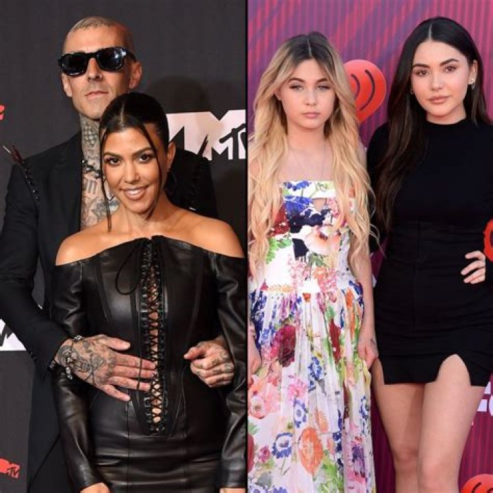 Kourtney Kardashian Spends Time With Travis Barker’s Daughters Atiana, 22, & Alabama, 15
