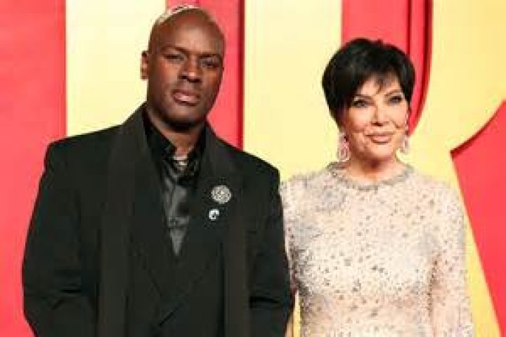 Kris Jenner, 64, Looks Fierce In Low-Cut Blazer While Cozying Up To Corey Gamble, 38, On Red Carpet