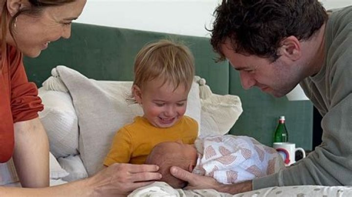 Mandy Moore’s Son, Gus, 1, Cuddles Newborn Brother Ozzie: Cute Photo