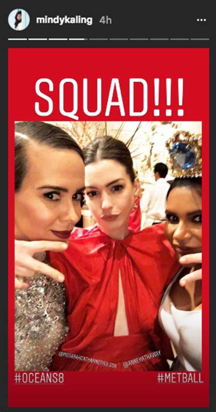 ‘Ocean’s 8’ Met Gala 2018 Photo — Anne Hathaway, Mindy Kaling & More – Hollywood Life