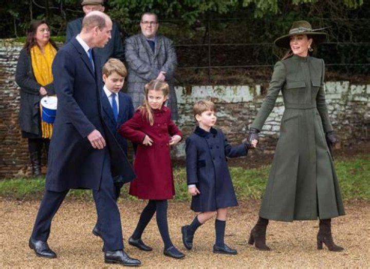 Prince Louis Looks Identical To Prince George As Kids Join William & Kate For Queen’s Christmas Lunch