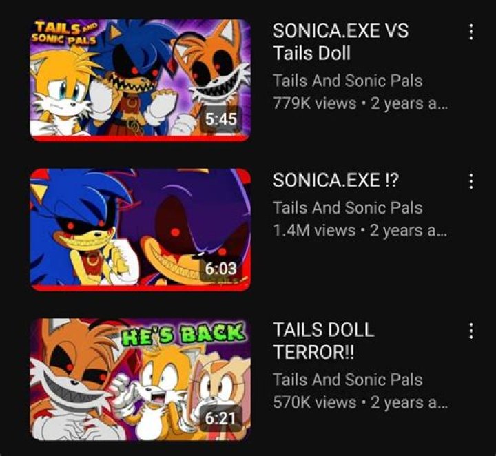 Tails And Sonic Pals net worth, income and estimated earnings of Youtuber channel